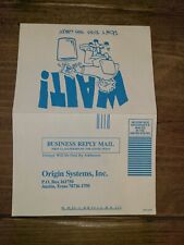 Vintage Origin System Software Registration Card for boxed 80s Game Moebius picture