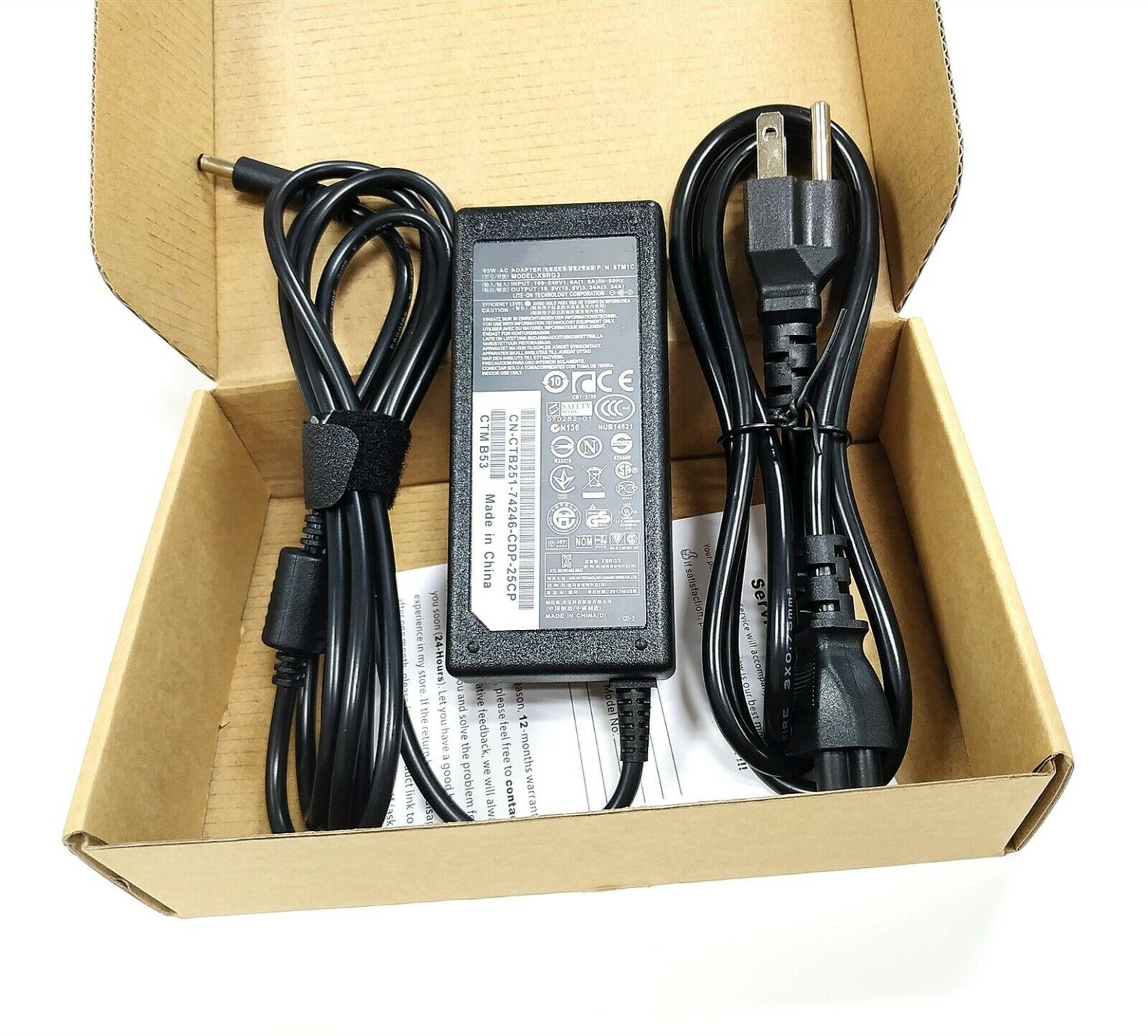 OEM 65W Adapter Charger for DELL Inspiron 15-5567 5565 P66F AC Power 19.5V 3.34A