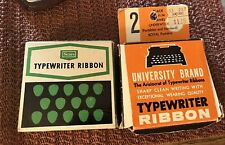 Lots of two vintage Typewriter Ribbon. Sears And University Brand Sealed Boxes picture
