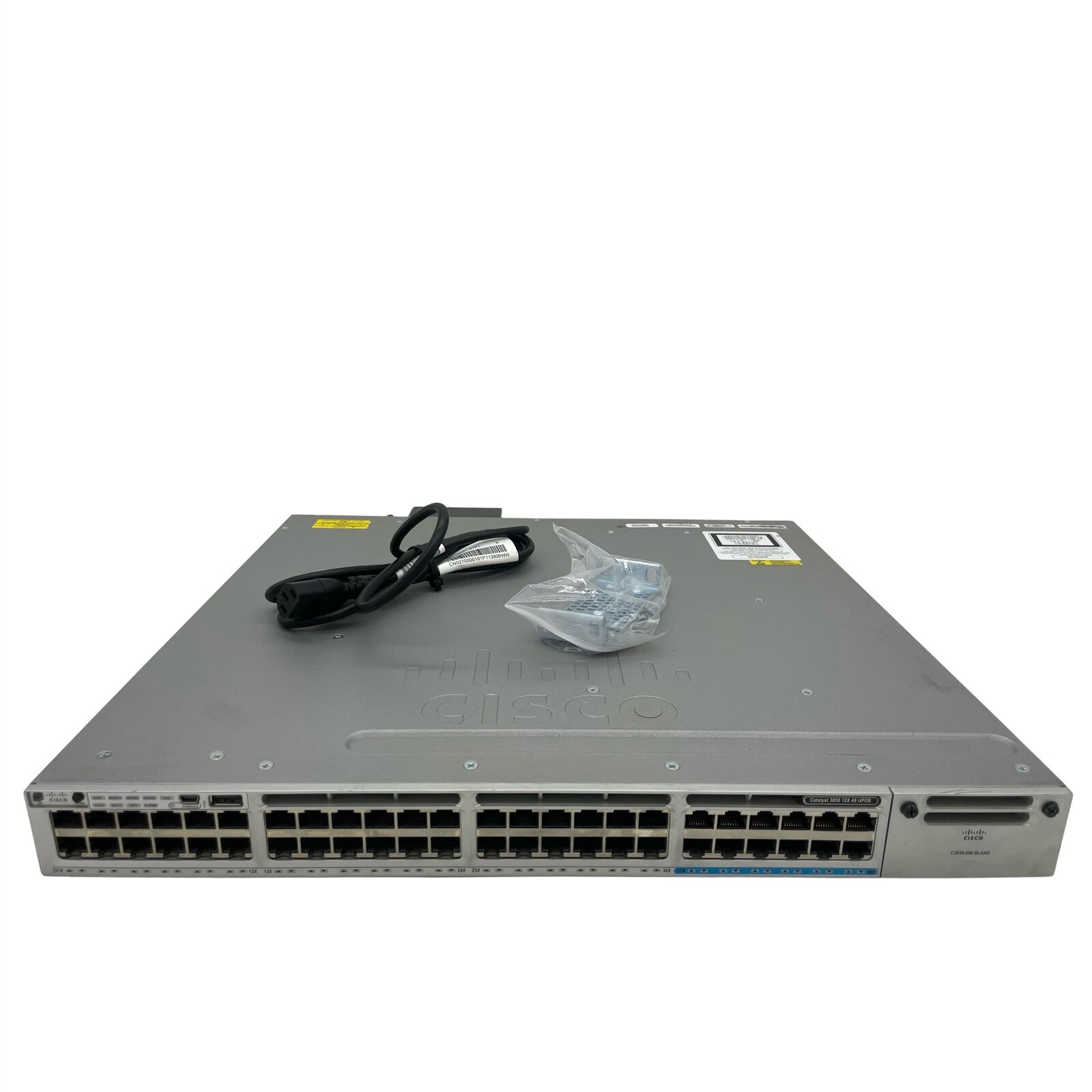 Cisco WS-C3850-12X48U-L 48-Port Gigabit Network Switch