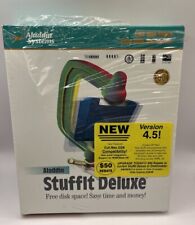 New Vintage StuffIt Deluxe Aladdin Systems Compression Solution Macintosh 1997 picture