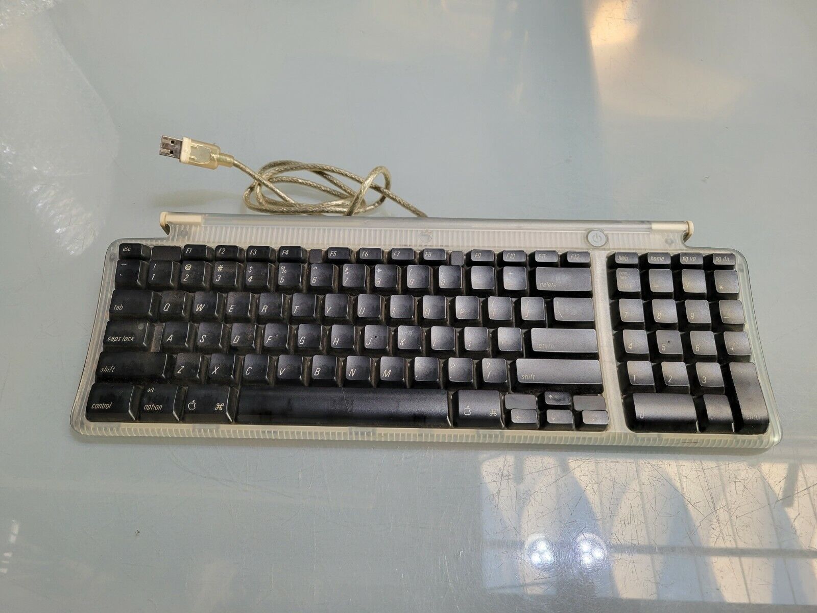 Vintage Apple USB Keyboard Smoke Grey - M2452