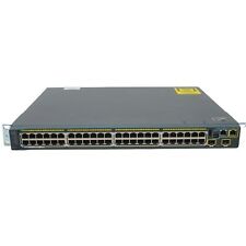 Cisco Catalyst 48-Port Manage Gigabit Switch w/ 2x 10G SFP+ WS-C2960S-48FPD-L picture