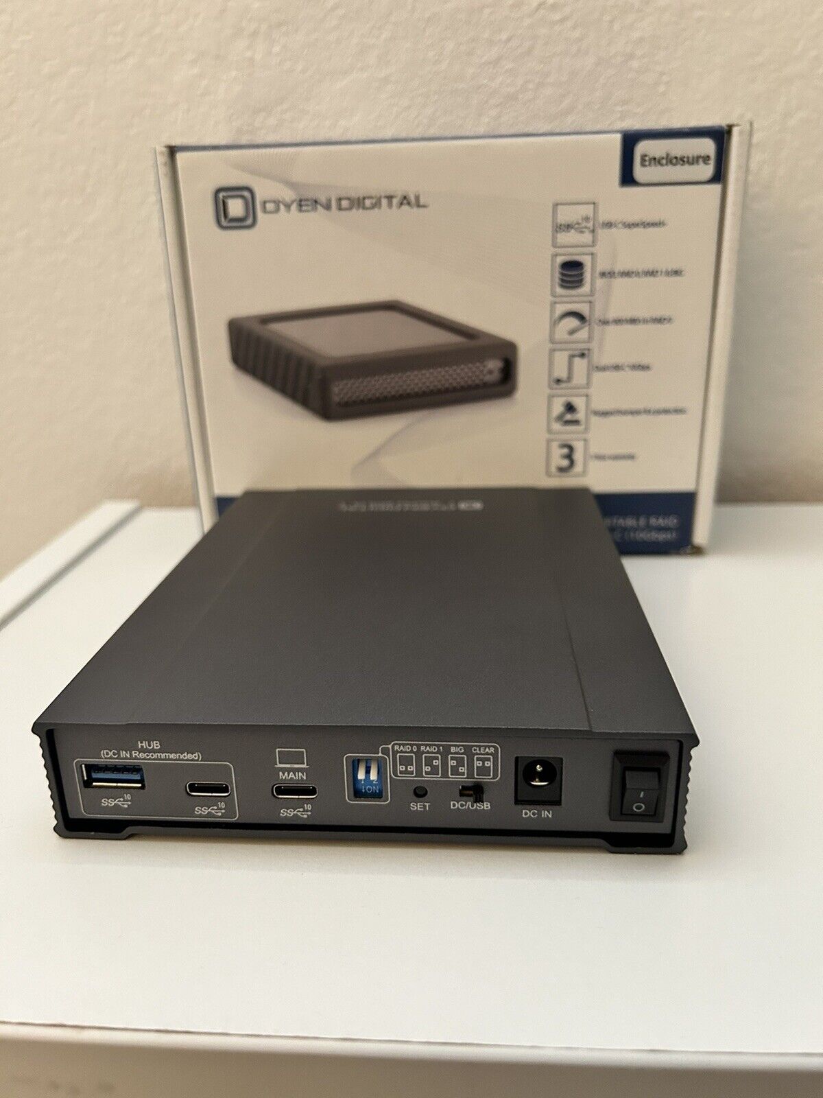15 TB MiniPro RAID V4 USB-C (10Gbps) 2 Bay with 2x 7.68 TB Micron 5400 PRO SSD