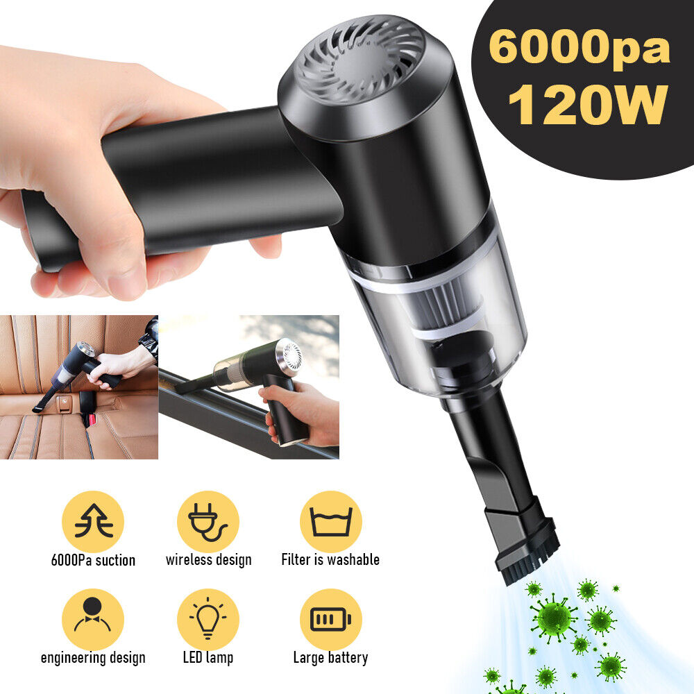 Portable Car Vacuum Cleaner Rechargeable/Electric Mini Air Duster Blower for PCs