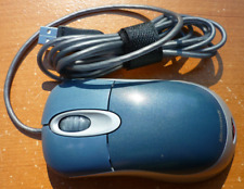Vintage Microsoft Optical Mouse Blue Wheel Mouse X08-72983 picture