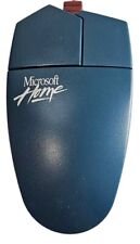 Vintage Microsoft Home Mouse 61401 Serial Mouse 9 Pin Blue picture