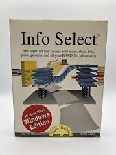 Vintage IBM Info Select SEALED NEW Software - COLLECTIBLE Micro Logic NOS 1991 picture