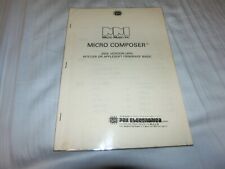 Micro Composer Japanese manual ONLY for apple ii game vintage software picture