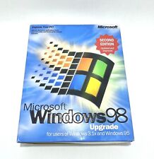 Microsoft Windows 98 2nd Edition Operating System w/ BOX & Key Vintage Software picture