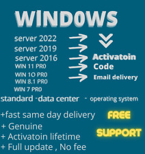 Server 2022 2019 2016 License Key Activation Code & W.I.N 11-10-8.1-7 picture