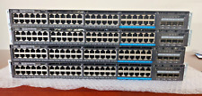 Lot of 4 Cisco Catalyst 3650 48 Port UPOE 4x 10G SFP  PoE+ WS-C3650-48FQ-S picture