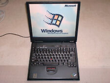 Vintage IBM Thinkpad A20m Laptop Windows 95, Floppy Drive, Gaming, Works picture