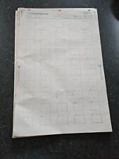 Vintage IBM Data processing - flowcharting paper templates/charting worksheets picture
