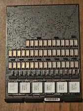 Rare Retro Vintage IBM Mainframe Board Module w/44 Gold IC Chips / Collector picture