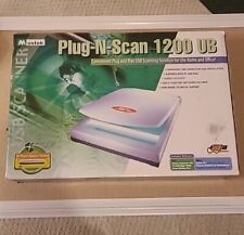Vintage 90's Mustek Plug-n-Scan 1200 UB Flatbed Scanner - USB Powered Scan picture