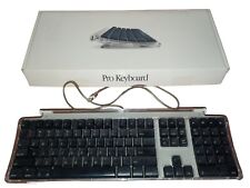 Vintage Apple M7803 Pro USB Wired Keyboard Clear Black in original box picture