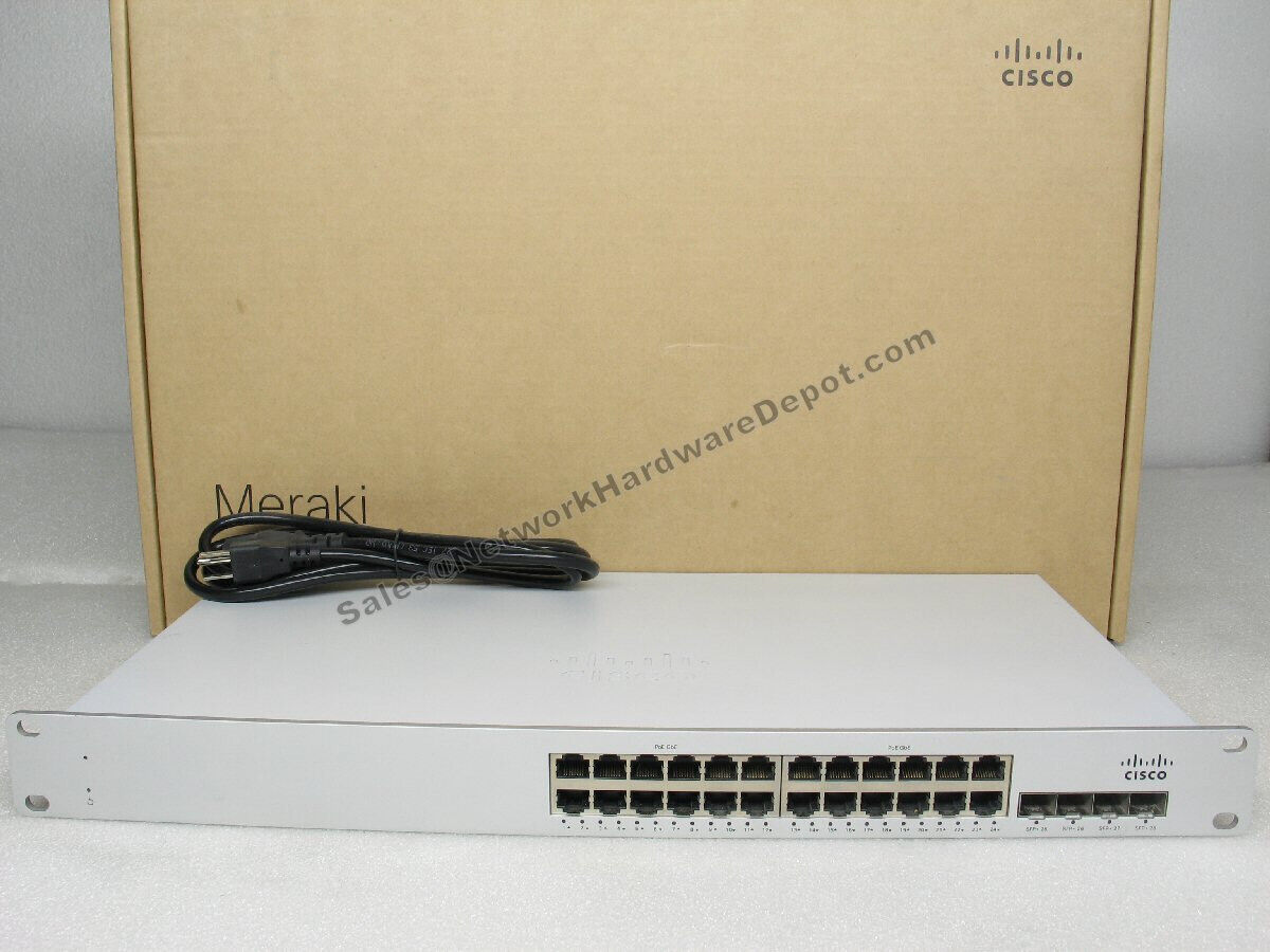 Meraki Cisco MS250-24P-HW 24-Port PoE Switch *UNCLAIMED & TESTED*