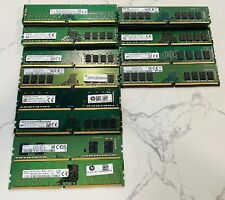 Lot of 32 Kingston/Micron/Samsung/SK Hynix 8GB PC4 Desktop RAM Modules picture