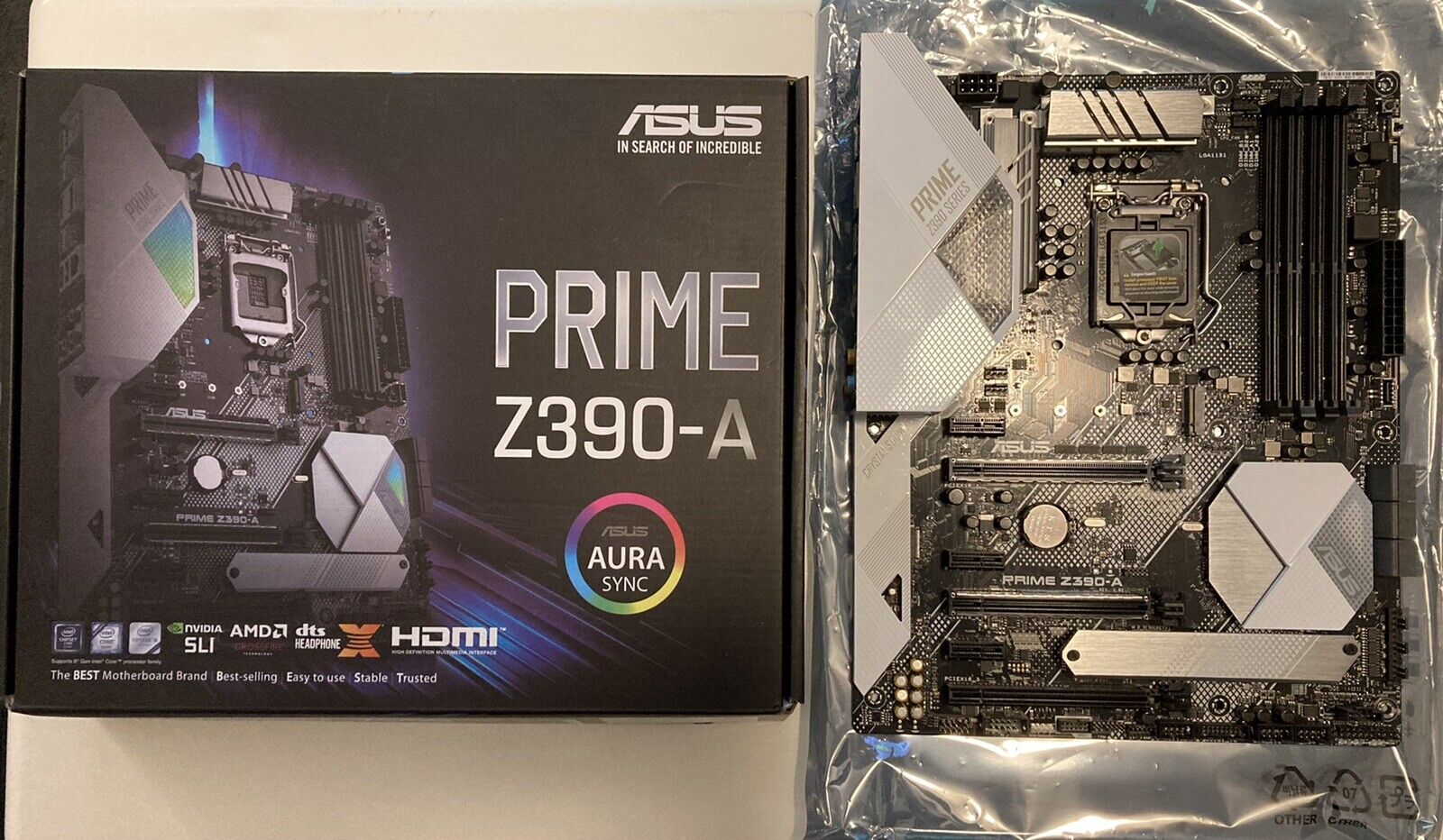 ASUS Prime Z390-A Motherboard LGA1151 (Not Working) - Bent Pins