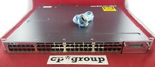 Cisco Catalyst 48-Port GbE PoE+ Network Switch WS-C3750X-48PF-S w/ 1100W PS picture