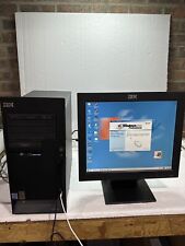 VINTAGE COMPUTER GAMING IBM NETVISTA WITH IBM THINKVISION LCD MONITOR RETRO picture