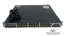 Cisco Catalyst 3750X Series WS-C3750X-48T-S V06 48-Port PoE Switch C3KX-NM-1G picture