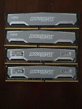 16GB Crucial Ballistix Sport DDR4 RAM Kit (4x4GB) - BLS4C4G4D240FSA M8FADM picture