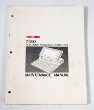 Vintage Toshiba T1200 Maintenance Manual  ST533 picture
