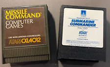 MISSLE COMMAND & SUBMARINE COMMANDER ATARI GAMES 400/800/1200 (SEE DESCRIPTION) picture