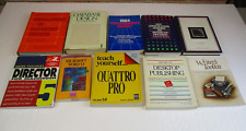 Vintage Computer Books Mac Windows Mac Data Design Lot of 10 picture