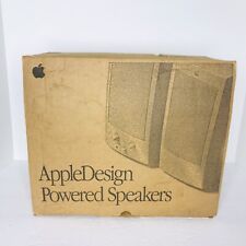 Vintage 1993 Apple Design Powered Computer Speakers M4475LL/A New NOS NIB picture