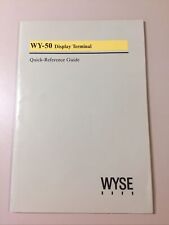 Vintage 1983 WYSE WY-50 Display Terminal Quick-Reference Guide picture