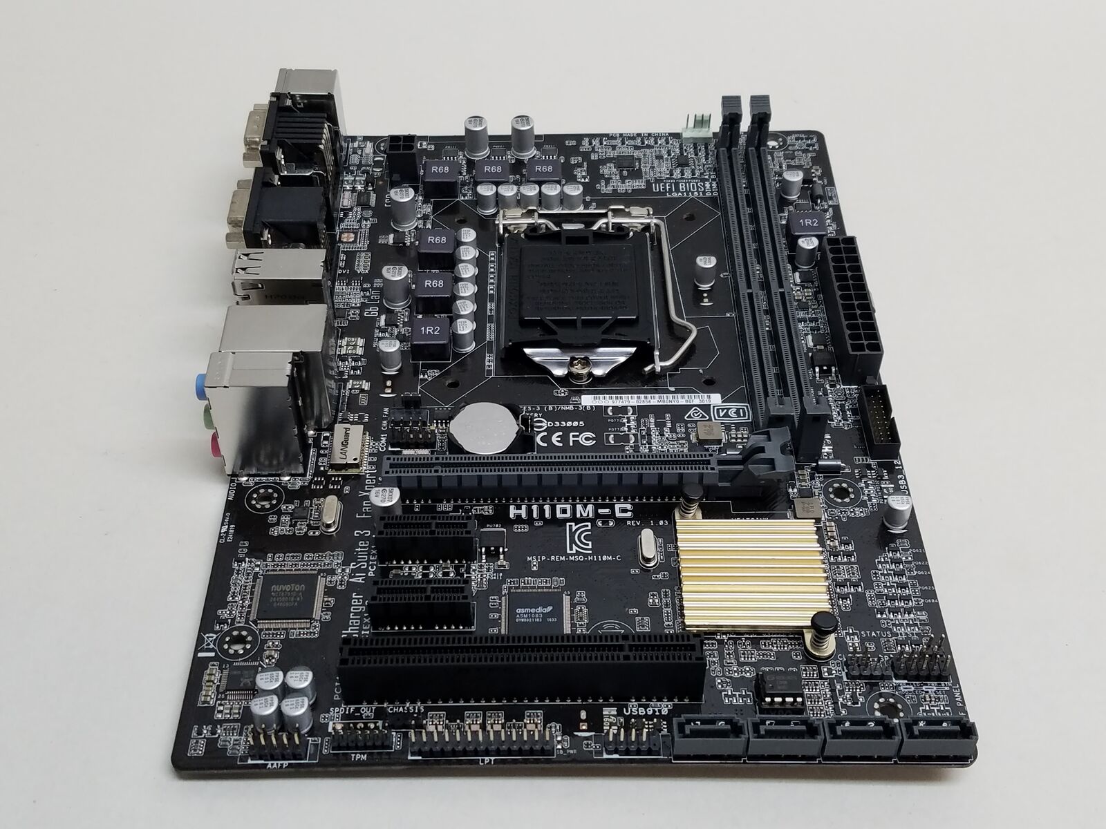 Asus H110M-C LGA 1151/Socket H4 DDR4 SDRAM Desktop Motherboard