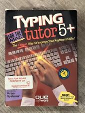 Typing Tutor 5+ For Macintosh Mac Apple Rare Floppy Vintage Big Box Cue Software picture