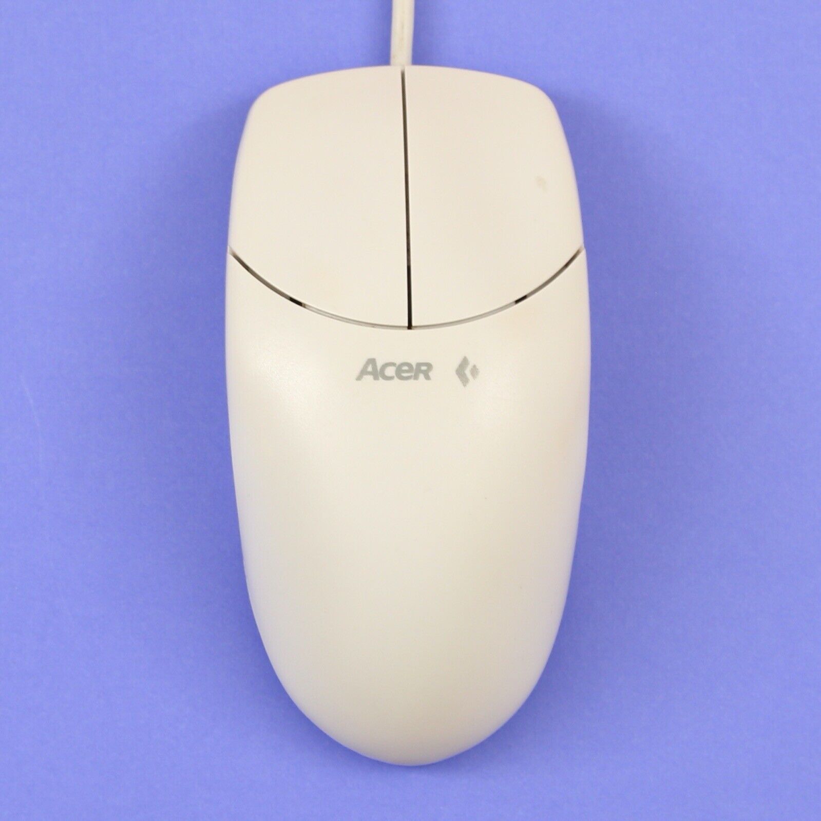 Vintage ACER M-S42 PS/2 Mechanical 2-Button Computer Mouse (Beige)