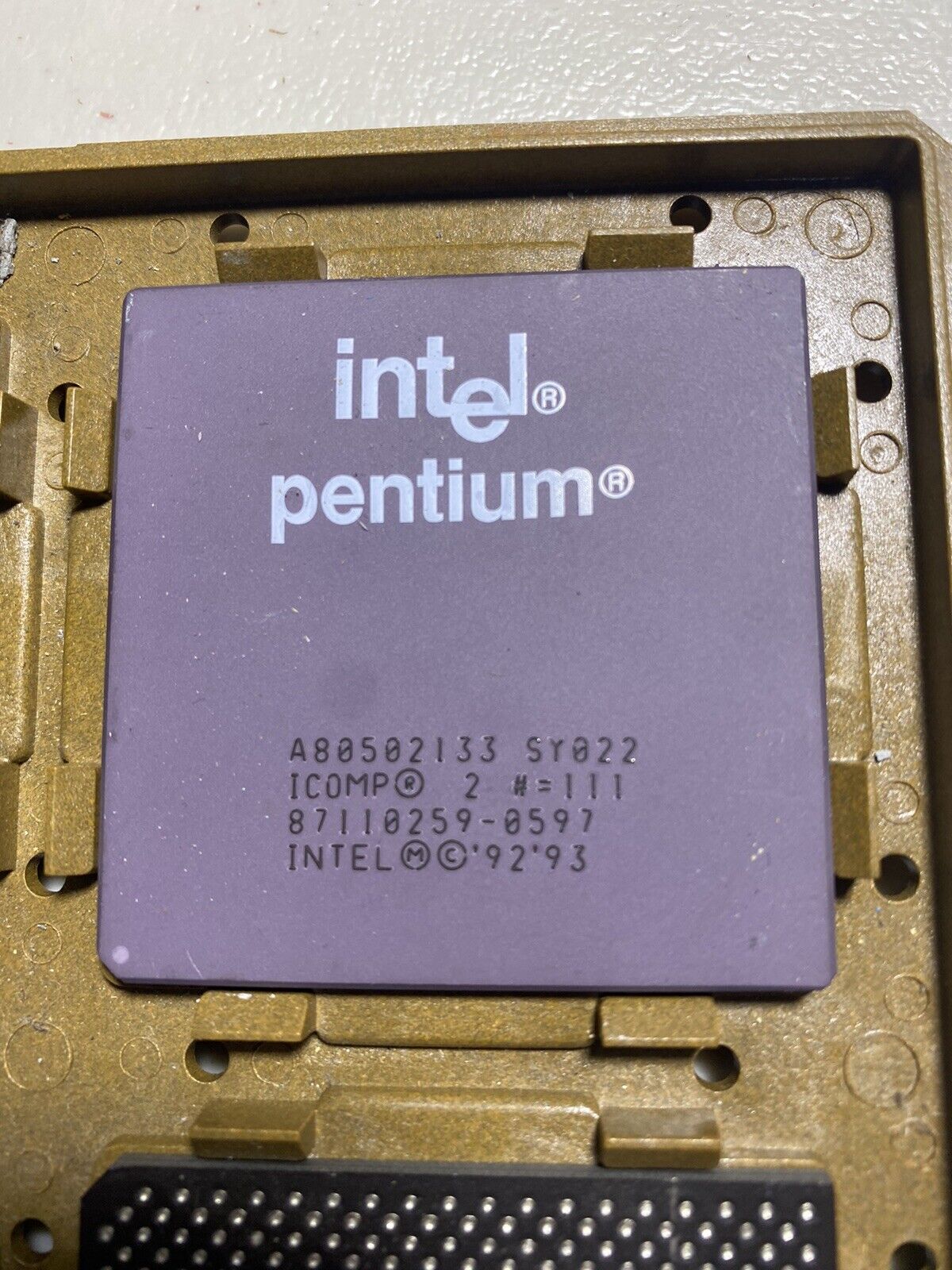 Vintage Intel A80502133 Pentium
