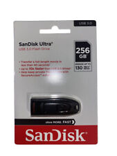 SanDisk SDCZ48-256G-AW46 256GB 130MB/s Ultra USB 3.0 Flash Drive **NEW/SEALED** picture