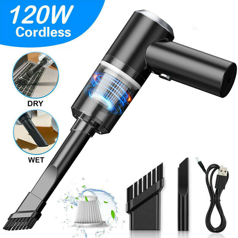 120W 6000PA Cordless Handheld Vacuum Cleaner Rechargeable Car Auto Home Duster