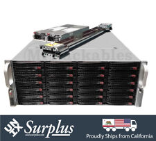 Supermicro 45 Bay JBOD Expansion Server Shelf 847E16-RJBOD1 ALL Caddies w/ RAILS picture