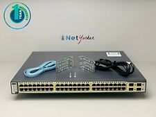 Cisco WS-C3750G-48PS-S 48 Port PoE 3750G Gigabit Switch - SAME DAY SHIPPING picture