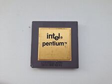 Intel Pentium 90 A80502-90 SX879 rare FDIV bug vintage CPU GOLD picture