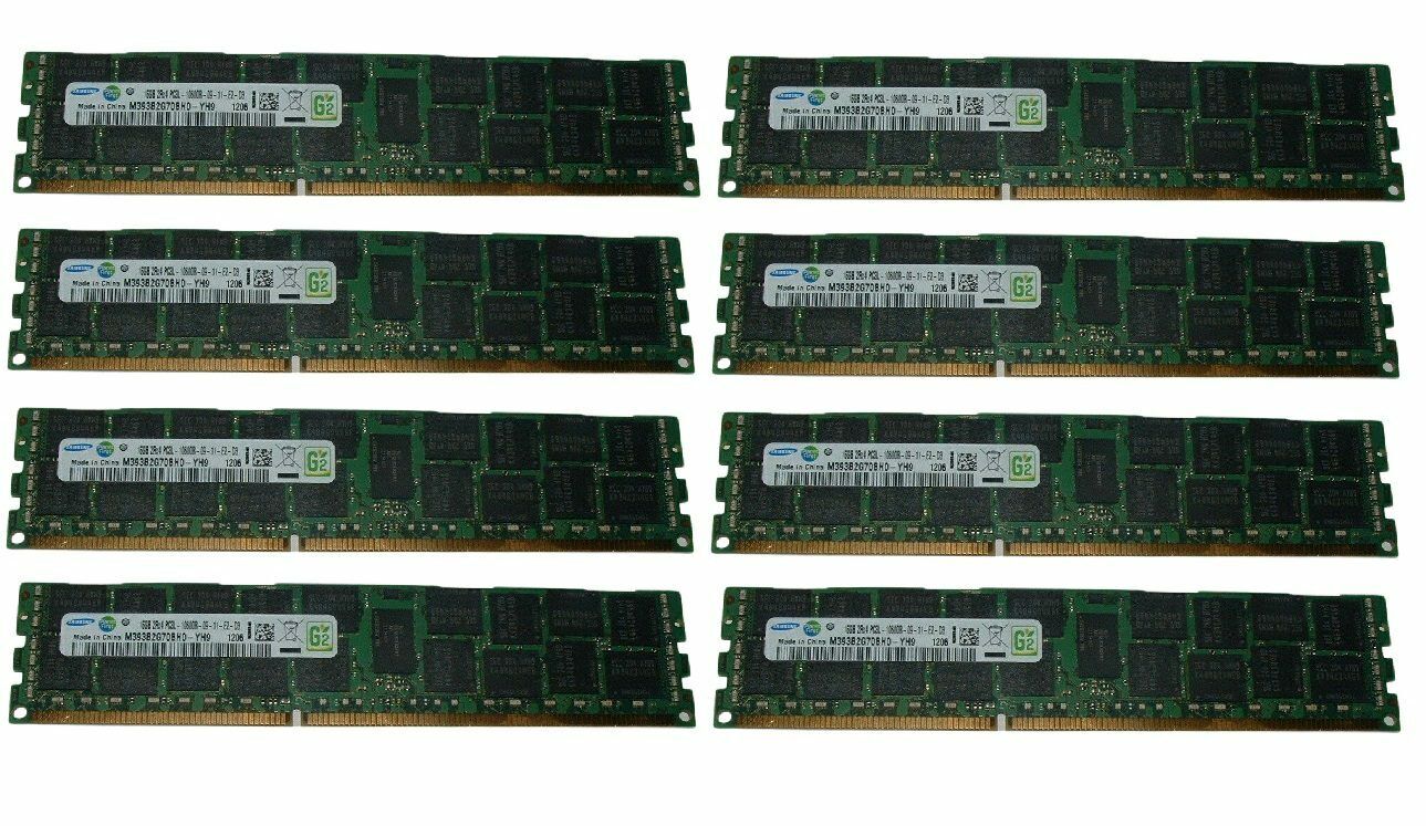 128GB (8x 16GB) 10600R RAM Memory For Dell Poweredge R510 R610 R620 R710 R720