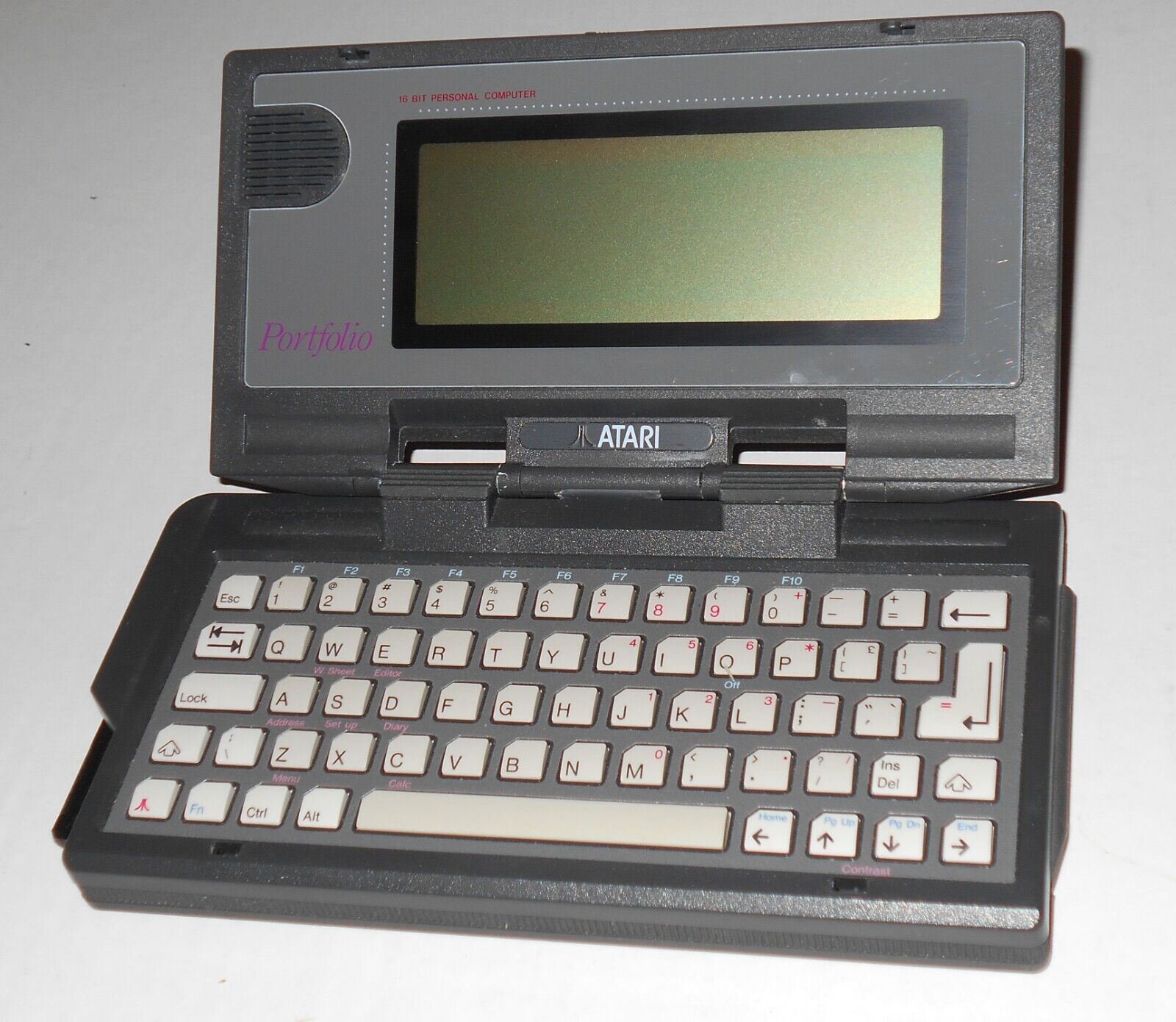 Vintage Atari Portfolio 16 bit Personal Computer With 1 Megabyte Flash Memory
