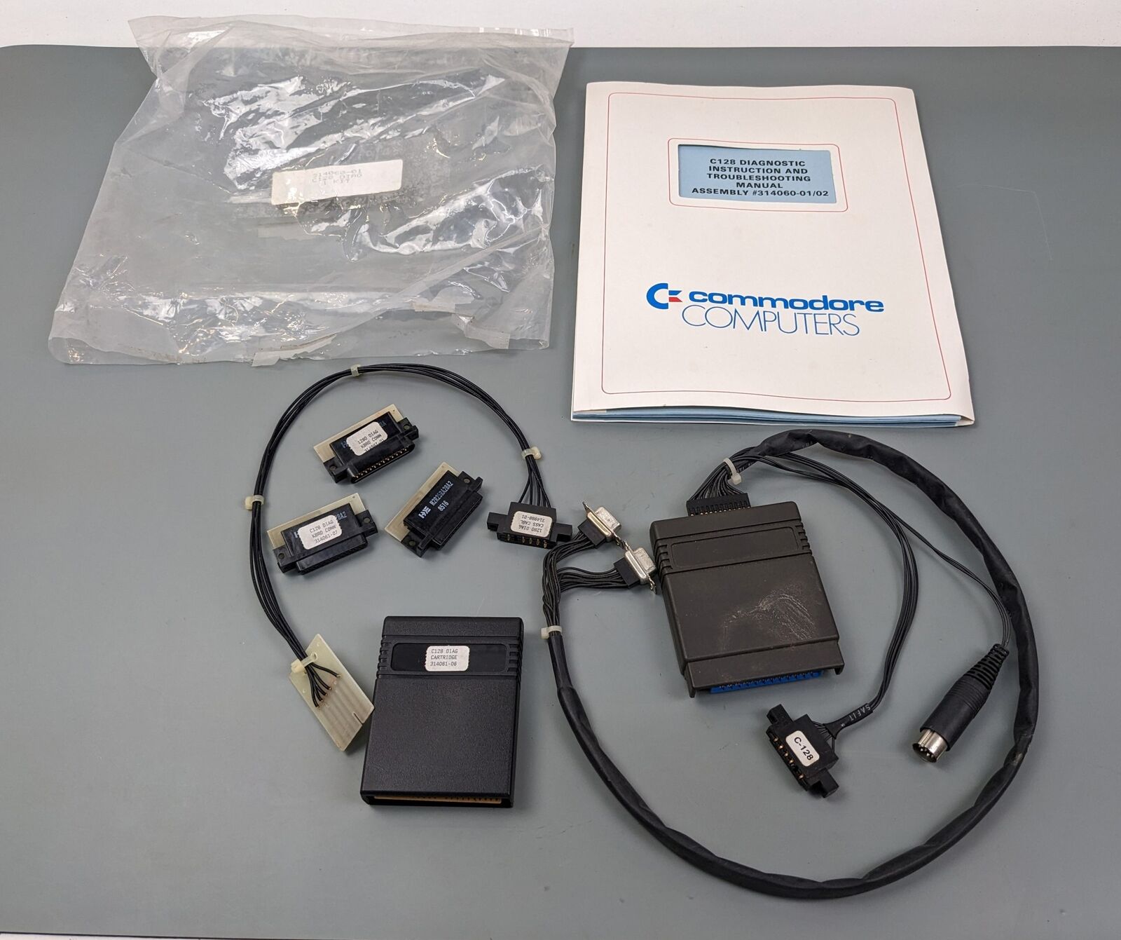 Commodore C128 C128D Diagnostic Kit OEM Original 314060-01/02 ~ NICE