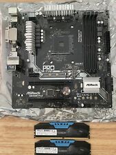 ASRock AB350M Pro4 AMD Motherboard (rev 1.01) + 16GB 2400MHz CL15 DDR4 Memory picture