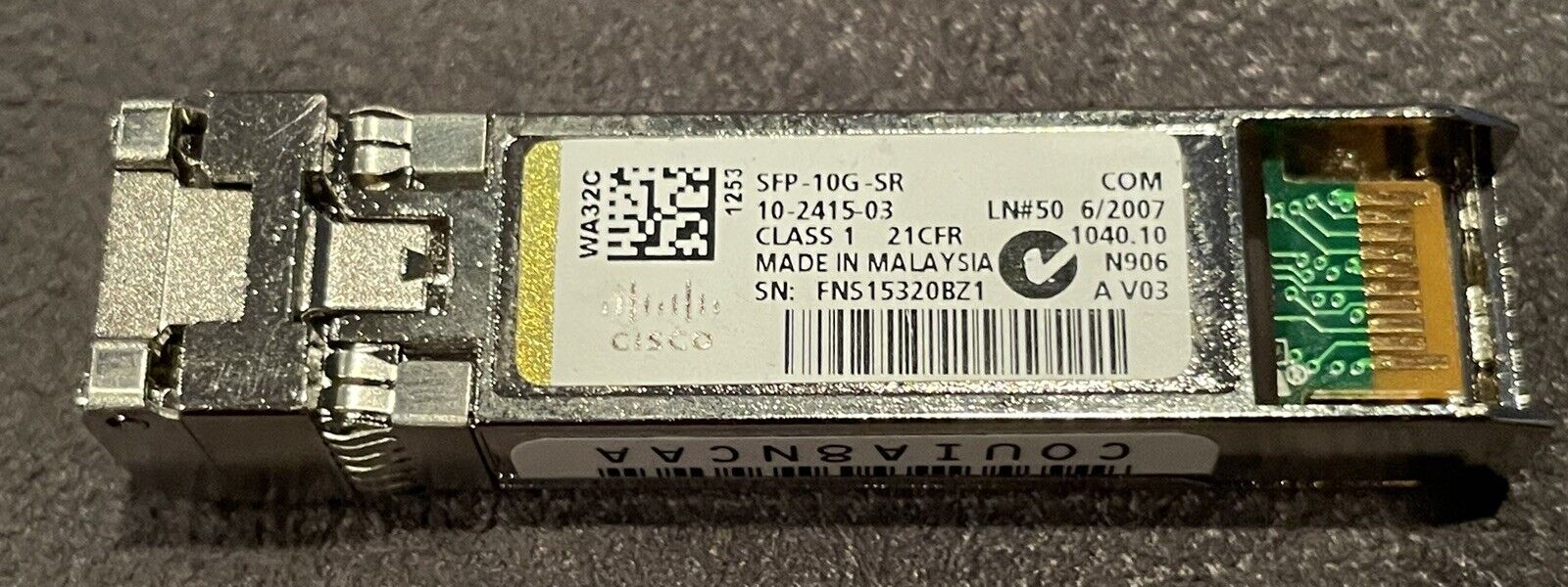 Genuine Cisco SFP-10G-SR 10-2415-03 Transceiver Module
