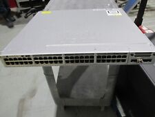Cisco WS-C3850-48T-S Switch 48-Port PoE+ PSU 715 /w C3850-NM-4-10G Module Tested picture
