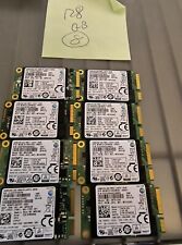 Lot of 8 Samsung mSATA SSD 128GB,  Wiped and Tested picture