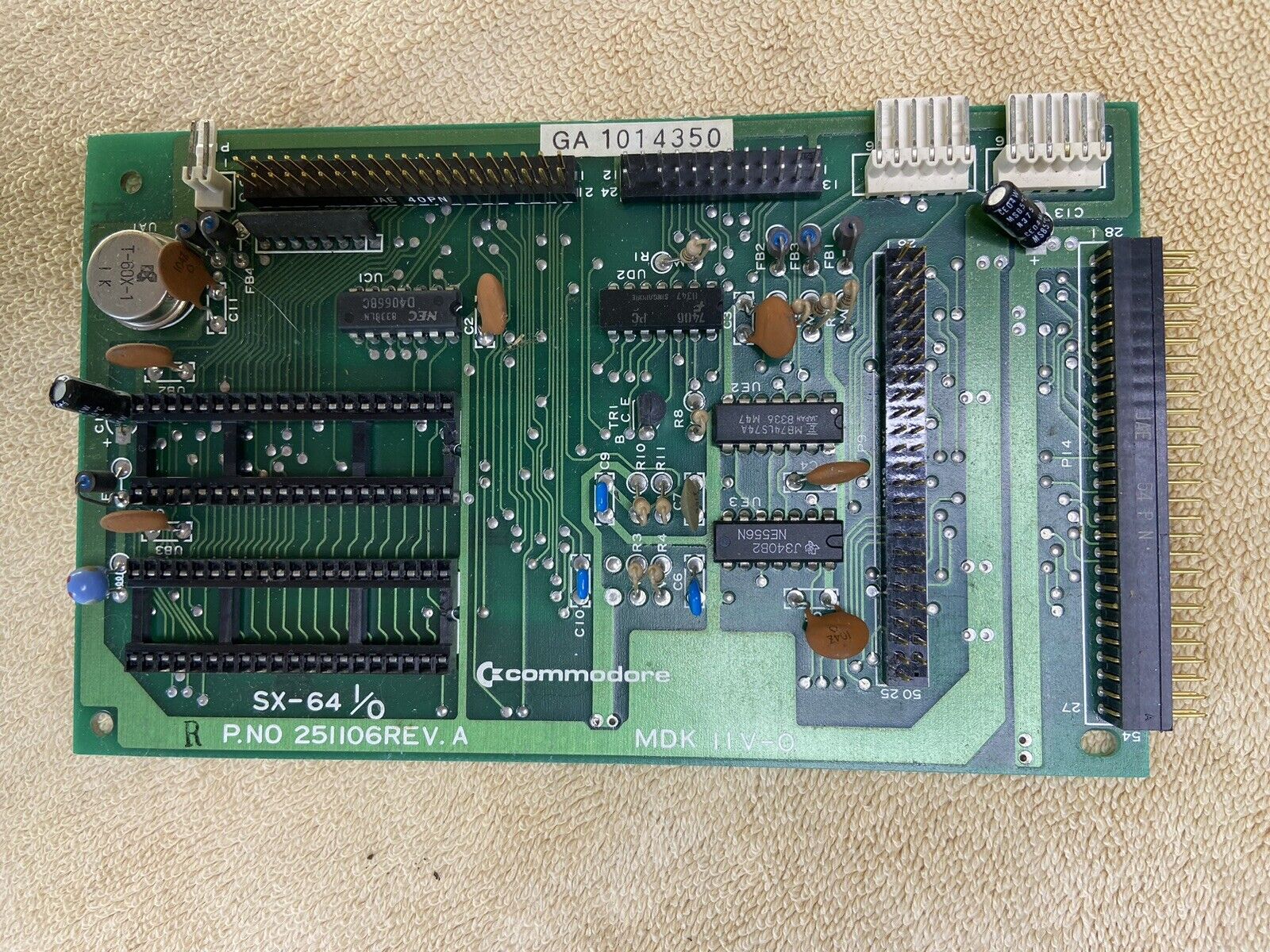 Commodore SX-64 I/O Board - Works - 251106 - SX64 - NO CIA'S